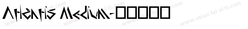 Atlantis Medium字体转换